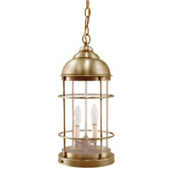 Nautical Two Light Hanging Lantern in Antique Brass (196|3532-AB-LT2-FST)