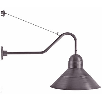 Barn One Light Wall Mount in Dark Brass (196|3456-DB-MED)