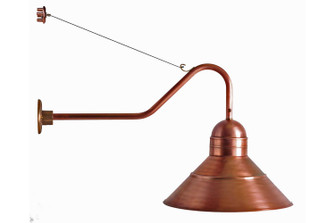 Barn One Light Wall Mount in Antique Copper (196|3456-AC-MED)
