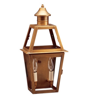 Uxbridge Two Light Wall Mount in Antique Brass (196|2231-AB-LT2-CLR)