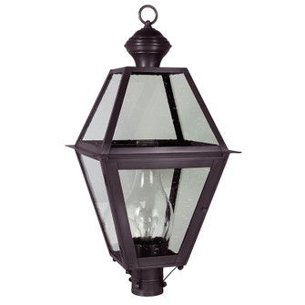 Boston One Light Post Mount in Dark Brass (196|1073-DB-CIM-CSG)