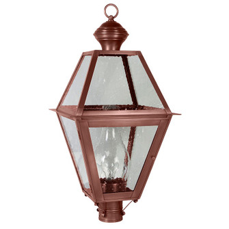 Boston One Light Post Mount in Antique Copper (196|1073-AC-CIM-SMG)
