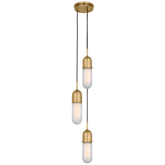 Junio LED Pendant in Hand-Rubbed Antique Brass (268|TOB 5646HAB-FG-3)