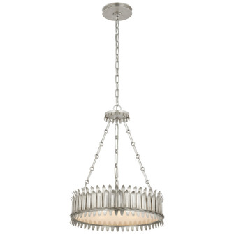 Leslie LED Chandelier in Burnished Silver Leaf (268|SK 5205BSL-FA)