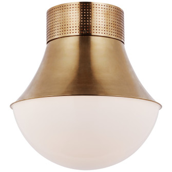 Precision LED Flush Mount in Antique-Burnished Brass (268|KW 4094AB-WG)