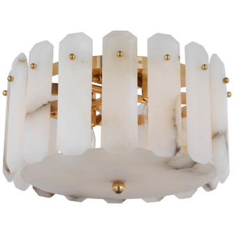Bonnington Four Light Flush Mount in Hand-Rubbed Antique Brass (268|ARN 4124HAB-ALB)