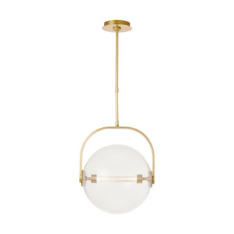 Fues LED Pendant in Natural Brass (182|SLPD10427CNB)