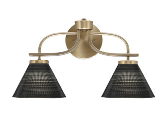 Cavella Two Light Bath Bar in New Age Brass (200|3912-NAB-4059)