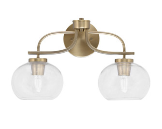 Cavella Two Light Bath Bar in New Age Brass (200|3912-NAB-202)