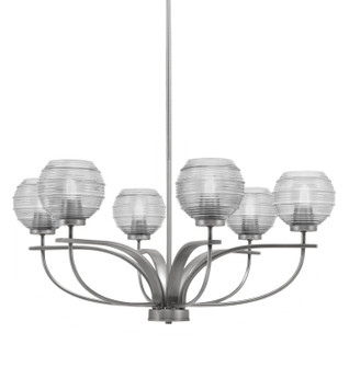 Cavella Six Light Chandelier in Graphite (200|3906-GP-5110)