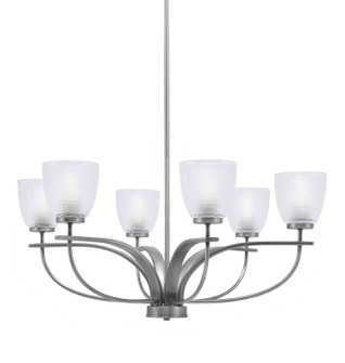 Cavella Six Light Chandelier in Graphite (200|3906-GP-500)