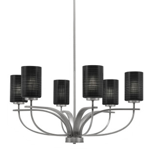 Cavella Six Light Chandelier in Graphite (200|3906-GP-4069)