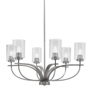 Cavella Six Light Chandelier in Graphite (200|3906-GP-3002)