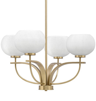 Cavella Four Light Chandelier in New Age Brass (200|3904-NAB-212)