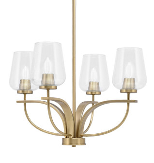 Cavella Four Light Chandelier in New Age Brass (200|3904-NAB-210)