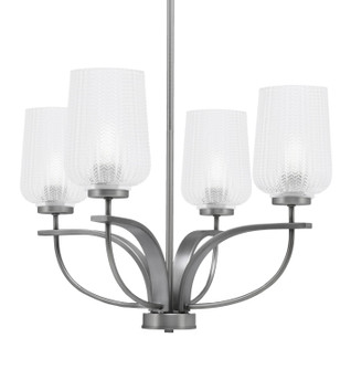 Cavella Four Light Chandelier in Graphite (200|3904-GP-4250)