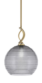 Cavella One Light Mini Pendant in New Age Brass (200|3901-NAB-5132)