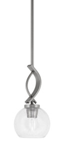 Cavella One Light Mini Pendant in Graphite (200|3901-GP-4100)