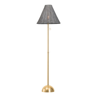 Destiny One Light Floor Lamp in Aged Brass (428|HL825401-AGB)