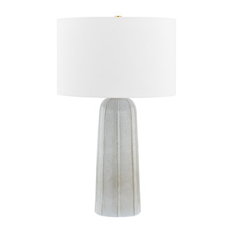 Kel One Light Table Lamp in Aged Brass/ Ceramic Reactive Ash (428|HL822201-AGB/CRA)