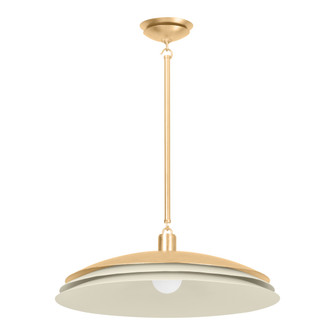 Oneida One Light Pendant in Vintage Gold Leaf (70|1272-VGL/SSD)