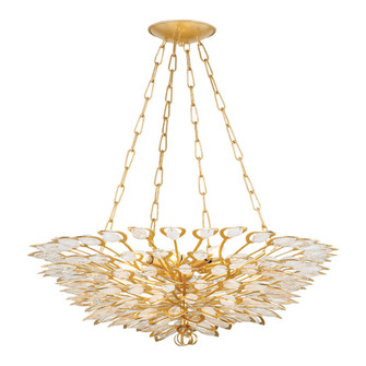 Vittoria Eight Light Chandelier in Gold Leaf (68|363-32-GL)