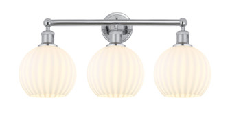 Edison Three Light Bath Vanity in Polished Chrome (405|616-3W-PC-G1217-8WV)