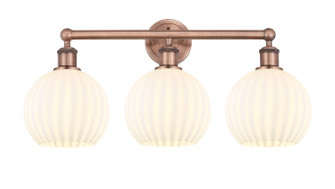 Edison Three Light Bath Vanity in Antique Copper (405|616-3W-AC-G1217-8WV)