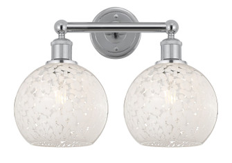 Edison Two Light Bath Vanity in Polished Chrome (405|616-2W-PC-G1216-8WM)