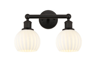 Edison Two Light Bath Vanity in Oil Rubbed Bronze (405|616-2W-OB-G1217-6WV)