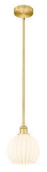 Edison LED Mini Pendant in Satin Gold (405|616-1S-SG-G1217-8WV)