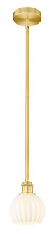 Edison One Light Mini Pendant in Satin Gold (405|616-1S-SG-G1217-6WV)