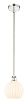Edison One Light Mini Pendant in Polished Nickel (405|616-1S-PN-G1217-8WV)