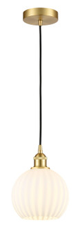 Edison One Light Mini Pendant in Satin Gold (405|616-1P-SG-G1217-8WV)