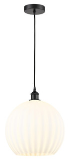 Edison LED Pendant in Matte Black (405|616-1P-BK-G1217-14WV)