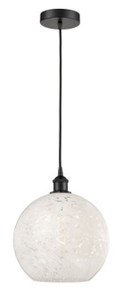 Edison One Light Mini Pendant in Matte Black (405|616-1P-BK-G1216-12WM)