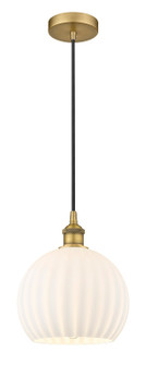 Edison One Light Mini Pendant in Brushed Brass (405|616-1P-BB-G1217-10WV)