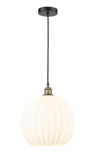 Edison One Light Pendant in Black Antique Brass (405|616-1P-BAB-G1217-14WV)