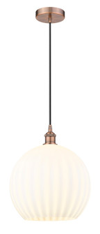 Edison One Light Pendant in Antique Copper (405|616-1P-AC-G1217-14WV)