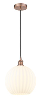 Edison LED Mini Pendant in Antique Copper (405|616-1P-AC-G1217-12WV)