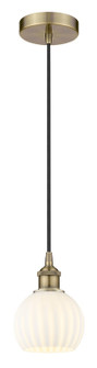 Edison One Light Mini Pendant in Antique Brass (405|616-1P-AB-G1217-6WV)
