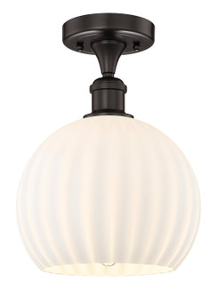 Edison One Light Semi-Flush Mount in Oil Rubbed Bronze (405|616-1F-OB-G1217-10WV)