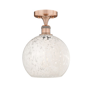 Edison One Light Semi-Flush Mount in Antique Copper (405|616-1F-AC-G1216-10WM)