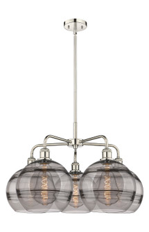Ballston Five Light Chandelier in Polished Nickel (405|516-5CR-PN-G556-10SM)