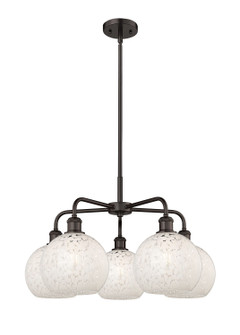 Ballston Five Light Chandelier in Oil Rubbed Bronze (405|516-5CR-OB-G1216-8WM)
