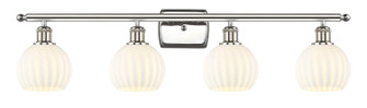 Ballston Four Light Bath Vanity in Polished Nickel (405|516-4W-PN-G1217-6WV)
