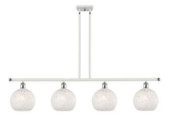 Ballston LED Island Pendant in White Polished Chrome (405|516-4I-WPC-G1216-8WM)