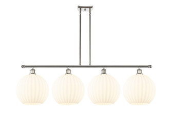 Ballston LED Island Pendant in Polished Nickel (405|516-4I-PN-G1217-12WV)