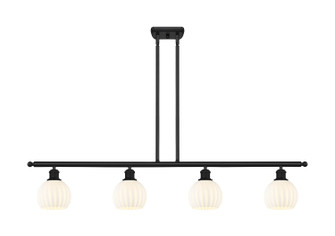 Ballston LED Island Pendant in Matte Black (405|516-4I-BK-G1217-6WV)