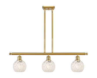 Ballston Three Light Island Pendant in Satin Gold (405|516-3I-SG-G1216-6WM)